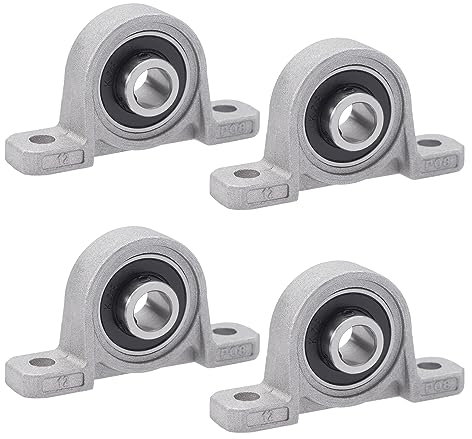 4 Stück Gehäuselager Vertikale Stehlager Lagerbock Kugellager Lagerbock Welle Gehäuselager Wellenlager für Achse Welle Maschine,3D Drucker (8mm Innendurchmesser)