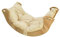 Skyline Kletterbogen mit Kissen Baby Kleinkind Kinder ab 1 Jahr Indoor Klettern Montessori Klettergerüst Holz Wippe Balancewippe Kletterdreieck Kletterwippe Holzwippe Kletterling Holzbogen L Beige