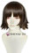 SEIZIS Wig Anime Cosplay Persona 5 P5 Makoto Niijima Perücken gemischte braune Haare Cosplay Perücken mit Zopf hitzebeständige Kunsthaarperücken + Perückenkappe