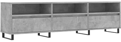 Canditree TV Stand Cabinet with Storage TV Unit for Living Room 150 cm (Concrete Grey)
