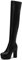 Lroey Reoly Stivali da Donna con Tacco Alto Sopra Il Ginocchio, Stivali da Vestito Punta Rotonda Tacco Alto Stivali Alti Zip con Plateau, S178Ct P-Nero Numero 41 EU