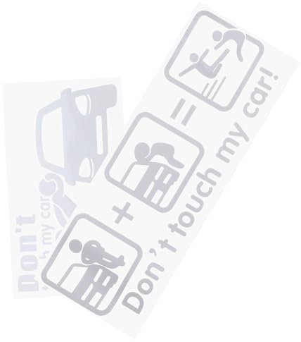 PACKOVE 2 Blätter Auto reflektierender Aufkleber Berühren Sie nicht Autoaufkleber auto aufkleber reflektoren zum aufkleben Lkw-Aufkleber aufkleber auto Auto-Dekoration Fenster