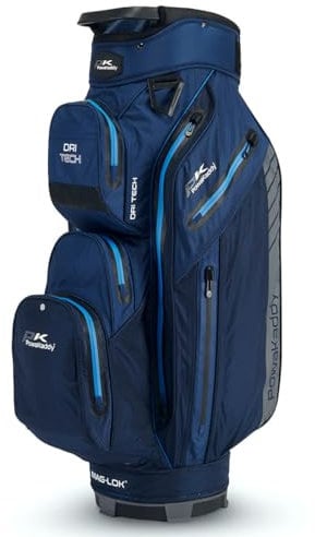 PowaKaddy DRI-TECH GOLF CART TROLLEY BAG - NAVY/GUN METAL