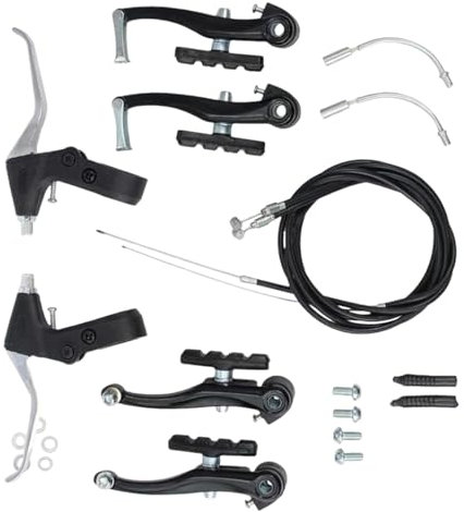 Baoblaze Fahrradbremse, Fahrradbremsen-Set, einfache Installation, universeller, Leichter Bremssattel, Hebel, Bremsdraht für Mountainbikes (schwarz)