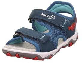 Superfit Jungen Mike 3.0 Sandale, Blau Rot 8020, 27 EU