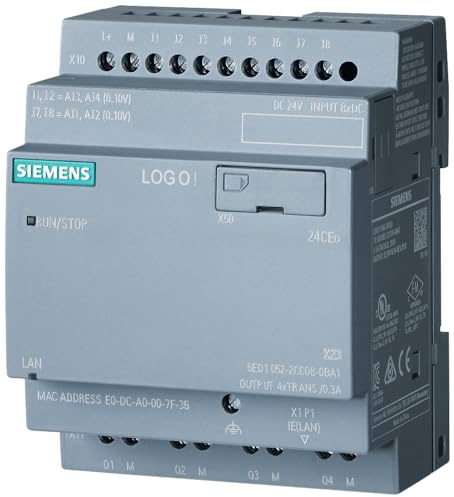 Siemens LOGO! Logikmodul, 8 Eing. Transistor Ausg.Typ Analog Eing.Typ