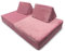 Bruni Spielsofa für Kinder in Pink - großes XXL-Sofa fürs Kinderzimmer, Schlafsofa mit abnehmbarem, flauschigem Cord-Bezug, in Österreich entwickelt