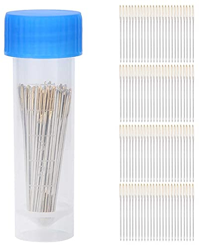 Haosie Agujas de Coser a Mano, 100 Piezas | Agujas Punto de Cruz, Con Caja de Agujas, Para Coser y Bricolaje, #3