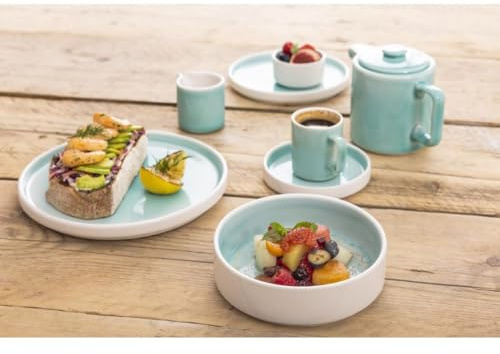 Olympia Fondant Cups Porcelain Mint 100ml (Pack of 6) | Commercial-grade servingware ideal for espresso or macchiato, presenting hot drinks stylishly in busy cafes or restaurants.