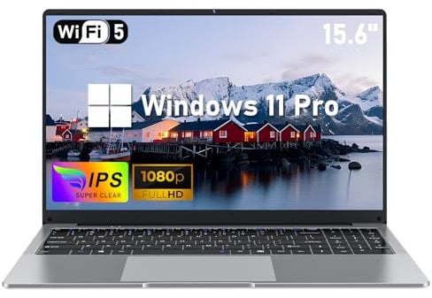 NIAKUN Computer portatile da 15,6 pollici, computer portatile da 8 GB, RAM da 512 GB, SSD da 512 GB, processore N4000 (fino a 2,6 GHz), display FHD 1920 x 1080, 5000 mAh, scheda TF, WiFi 5, BT4.2, Win