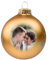 Contento Christbaumkugel Gold aus Glas mit Foto-Druck - originelle Geschenkidee zu Weihnachten, Christbaumschmuck als Geschenk, (goldfarben, 1 STK.)