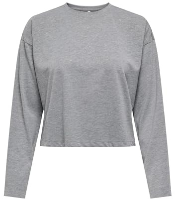 ONLY Damen Onlmelle L/S Glitter Top JRS