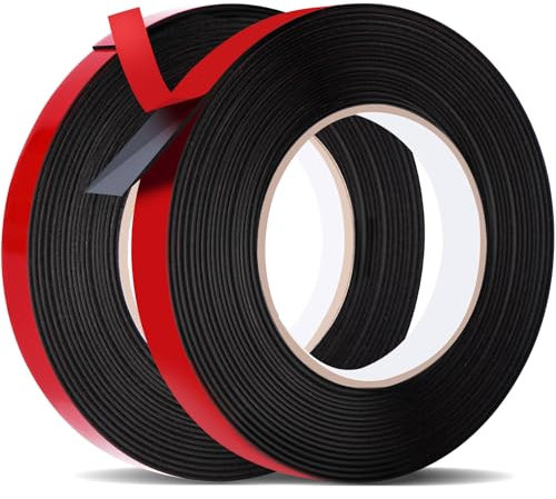 Nastro Biadesivo Extra Forte(10m x 10mm & 10m x 15mm), Impermeabile e Resistente alle Alte Temperature Adesivo per Auto Riparazione,Decorazioni,Ufficio,Interni ed Esterni