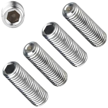 TERF® M10 X 50mm Allen Head Hex Socket Grub Screws Cup Point Stainless Steel A2 (304) Grub Screw M10 (10mm) X 50mm Allen Key Internal Hexagonal Socket Bolts - Pack of 4