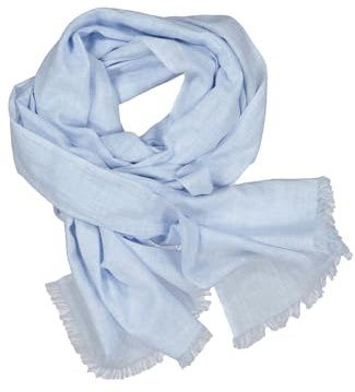 emilio adani Herren Herren Schal uni, Hellblau, 38766, Hellblau in Größe 111