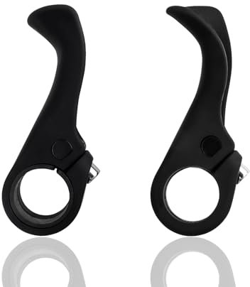 Mesee 2 Stück Fahrradlenker Griffe Hörner, Lenkerhörnchen, Fahrrad Lenkerendgriffe, MTB Lenkerhörnchen Carbon Fahrrad Bar Ends Hörnchen Fahrradlenkerenden für Rennrad Mountainbike