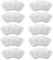 Lot de 10 Chiffon Microfibre Accessoires pour Nettoyeur Vapeur, Nettoyage à la Vapeur pour la Buse Manuelle,Bonnettes Microfibre Lingettes, Compatible SC1, SC2, SC3, SC4, SC5, SV7