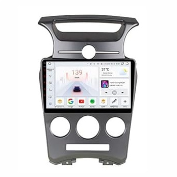 ZQWZY Android 14 Head Unit 2 DIN 9 Navegación GPS Cámara de Respaldo Estéreo de Coche Audio Pantalla Táctil FM/Am/RDS Radio Video Player WiFi Bluetooth para Kia Carens 2007-2011