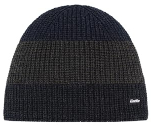 Eisbär Mütze Damen & Herren Caris - Merino Strickmütze Unisex mit Fleece schützt vor Kälte und Wind - weiche atmungsaktive Beanie gestreift - Haube aus Österreich