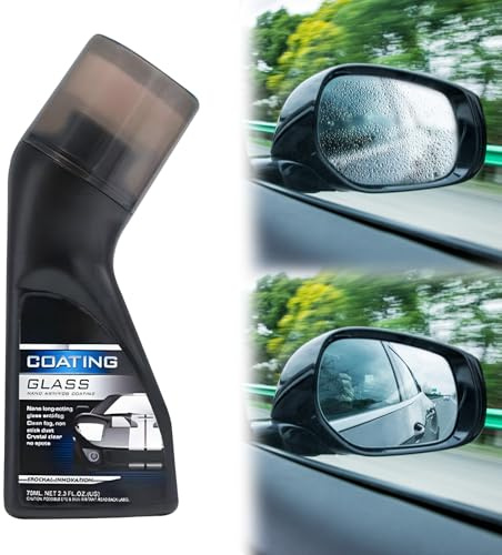 Antibeschlagspray Auto, Anti Beschlag Spray & Glasreiniger Auto, Autos Antibeschlag Innen, Scheibenreiniger Auto für Autofahrer LKW Wohnmobile Spiegel Helme (90ml)