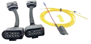 Kompatibel für VW Transporter T5 bis T5.1 FaceLift Scheinwerfer-Umbau-Upgrade-Adapter Kabelbaum-Anschluss