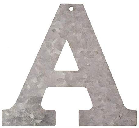 Metall Buchstabe A, verzinkt Höhe 12 cm Alphabet - Initialien