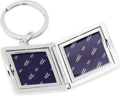 Brillibrum Design Medaillon Mit Gravur Silber Zum Aufklappen 2 Fotos Foto Schlüsselanhänger Rahmen Bilderrahmen Eckig Amulett Schmuck Aufklappbar Öffnen Freundschaft (Ohne Gravur)