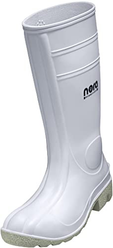 Uvex Nora Stivali di Gomma da Lavoro - Stivali Antinfortunistici S5 Impermeabile con Punta in Acciaio - Colore Bianco