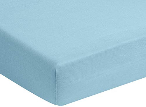 Träumeland TT04141 Spannbetttuch TENCEL ozeanblau, 40 x 90 cm, mehrfarbig