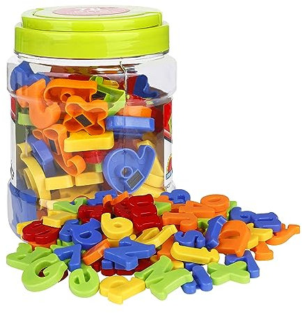 MaoXinTek Letter stickers Numbers Magnetic Cartoon Refrigerator Sticker Learning Toys for Preschool Education Counting Spelling 78Pcs
