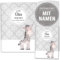 OLGS U-Heft und Impfpasshüllen 3-teiliges Set | Black & White Zebra | Hüllen für den Untersuchungsheft und Impfpass | Geschenk mit Namen - Uhefthülle, Impfpasshülle, personalisiert