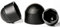 M10 (17mm Wrench) Black Plastic Nut and Bolt Protective Dome Cover Caps (Pack of 10)