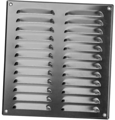 260x280mm Lüftungsgitter - Aluminium Abluftgitter mit Insektenschutz Abluft Zuluft Metall Gitter