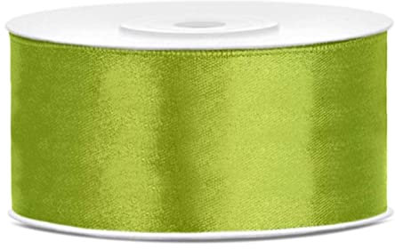 25 Meter Satinband Apfelgrün 38mm Schleifenband Hellgrün Dekoband hellgrün Geschenkband Dekoband grün Blumenband Hochzeit grünes Band 38mm Schleife