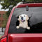 Ocean Gift Golden Retriever Auto Abziehbilder, Hund Auto Aufkleber 2 Stück - Realistische Golden Retriever Aufkleber für Autofenster, Wände Serie 72 Größe 30,5 cm x 30,5 cm