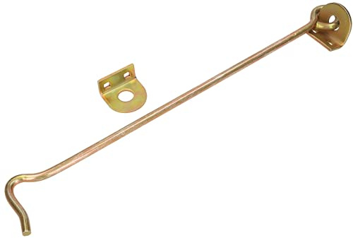 KOTARBAU® Türhaken 400x8mm zum Aufschrauben Kompletter Satz Verzinkt Gelb