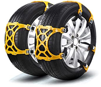 Areyourshop 6PCS Reifenketten Schnee Anti Rutsch Starke Sehne Notfallverdickung von Auto SUV