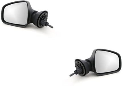 Johns, passend für Dacia Logan Außenspiegel MCV 02/07- Set links & rechts, schwarz