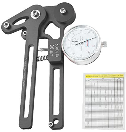 SPORTARC Medidor de tensión de radios para bicicleta, medidor de tensión de radios de bicicleta, herramienta de fabricación de ruedas, tensión de alambre (reloj mecánico negro)