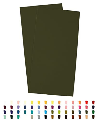 Sandras-Bastelladen 2er Set Kerzen Verzierwachsplatten - 200 x 100 x 0,5mm Laubgrün