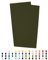 Sandras-Bastelladen 2er Set Kerzen Verzierwachsplatten - 200 x 100 x 0,5mm Laubgrün
