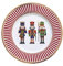 EASY LIFE Assiette en porcelaine Ø 19 cm. NUTCRACKERS
