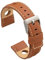 diloy Uhrenarmband Rindsleder perforiert Rallye Racing Stil – Sportliches Design – Größen 20mm 22mm 24mm – Schwarz, Braun, Bordeaux oder Marineblau P355 Hellbraun 22mm