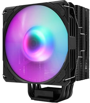 PANO-MOUNTS CPU Stock AMD Air Cooler with 120mm ARGB Light Sync 4Pin PC PWM Fans 6 HeatPipes TDP 205W and Motherboard for AMD/Intel LGA 1700 LGA 1200