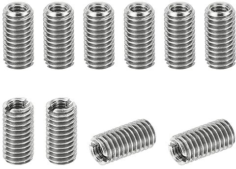 PATIKIL 10Stk Gewinde Adapter Hülse Reduziere Mutter M5*0.8 Außengewinde zu M3*0.5 Innengewinde Reparatur Einsatz Mutter Schraube Reduzierstück Umwandlung Edelstahl Verbindungselement 10mm