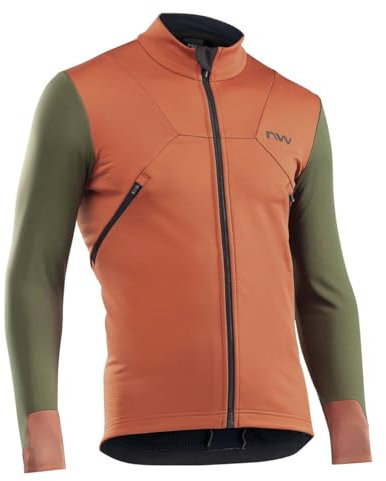 Northwave Extreme 2 Fahrrad Winterjacke orange/grün 2024: Größe: M (48)