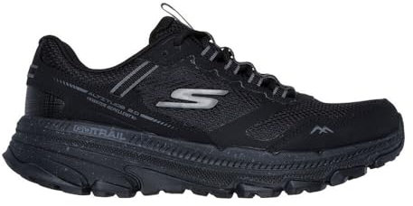 Skechers Women's Go Run Trail Altitude 2.0 Ravine Sneaker, Black Leather/Black Trim, 7 UK