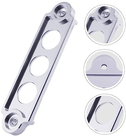 CALLARON Batteriebefestigungshalterung Aus Aluminiumlegierung Für Auto Batteriebinder Schnalle Für Autorennen Befestigung Für Autobatterie Silber