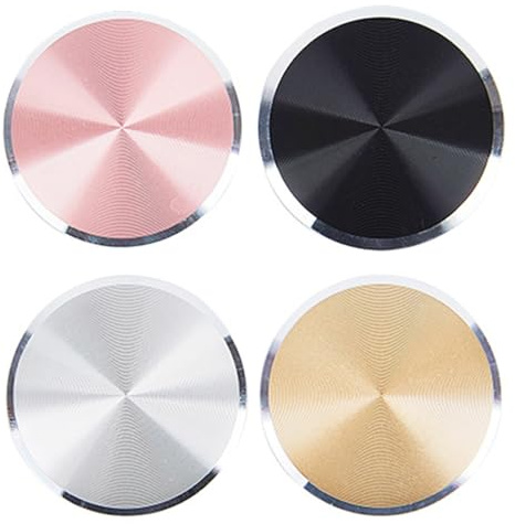 Visxcnu Confezione 4Pcs Sottili Metallo per Supporto Magnetico, Adesivo Porta Cellulare/Supporto Telefono