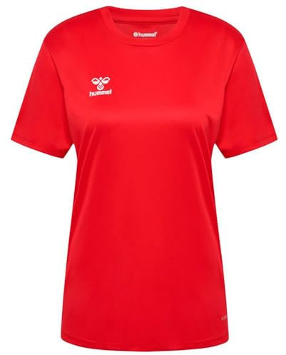 hummel Damen Hmlessential Jersey S/S Woman Blouse, Rot, S EU